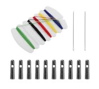 SUPVOX 10Pcs Metal Umbrella Tail Beads 3.2Mm Insert End Caps Replacement Tips for Folding Umbrella Ribs Repair Garden Parasol Canopy