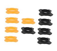 SUPVOX 10pcs Microphone Anti-rolling Rings Non-slip Rubber Protection Sleeves Shockproof Mic Anti-drop Rings for Handheld Microphones Suitable for Ktv Stage and Conference Use Black and Orange