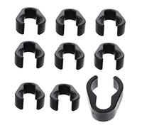 SUPVOX 10pcs Microphone Cable Clamps for Mic Stand Poles Durable Plastic Cable Holders for Ktv and Studio Use Compact and Wear Resistant