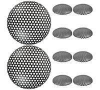 SUPVOX 10pcs Microphone Grille Replacement Mic Mesh for Enhanced Audio Performance Easy to Install for Dynamic Microphones Black for