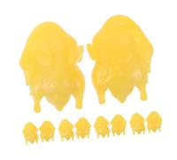 SUPVOX 10pcs Mini Artificial Roast Duck Meat Models for Thanksgiving and Harvest Festival Decor Realistic Fake Cooked Duck Figures for Dollhouse Halloween Party Props Creative Small Food