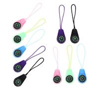 SUPVOX 10pcs Mini Compass with Stylish Lanyard Portable Outdoor Navigation Tool for Adults Lightweight Hiking Compass with Multi Functional Markings Easy to Read Face for Camping