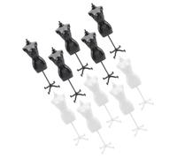 SUPVOX 10Pcs Mini Doll Mannequin Rack Plastic Clothes Display Stand for Doll Garment Storage Compact Lightweight Model for Dollhouse Bedroom Decor Safe and Smooth Surface