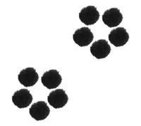 SUPVOX 10pcs Mini Microphone Lavalier Tie Portable Clip Microphone Cover Mic Windproof Sweater Cover for Recording