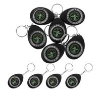 SUPVOX 10pcs Mini Orienteering Compass: Pocket-Sized Compass Waterproof For Travel & Adventure - Outdoor Survival Hiking Navigation Tool