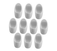 SUPVOX 10pcs Mini Public Toilet Model Decor DIY Dollhouse Toilet Scale Model Restroom Fixture Architectural Miniature Urinal Architectural Urinal Micro Bathroom Scene White Plastic