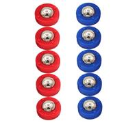 SUPVOX 10pcs Mini Tabletop Shuffleboard Pucks Set for Steel and Plastic Curling Game Portable Indoor Family Fun Promotes Hand Eye Coordination and Interactive Play
