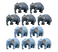 SUPVOX 10pcs Miniature Elephant Figurines Small Pvc Decorative with Realistic Shape and Vivid Details for Bedtime Storytelling and DIY Micro-landscapes