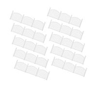 SUPVOX 10pcs Miniature Garden Fence for Doll House DIY Small Picket Fence Ornament with Realistic Texture Decor for Succulents Sand Tables and Mini Scenes
