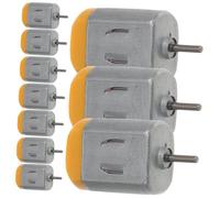SUPVOX 10pcs Miniature High Speed Dc Micro Motors for Four Wheel Cars and Boats Round Shaft Motors with Strong Load Capacity Easy to Install for DIY Models and Random Color