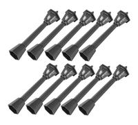 SUPVOX 10pcs Miniature Street Lights Resin Lamppost Ornaments Black Mini Decor for DIY Micro Landscape Railway Building Layout