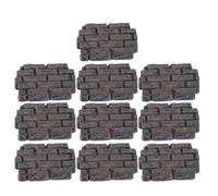 SUPVOX 10pcs Miniature Wall Bricks: Dollhouse Realistic Mini Bricks Model For DIY Craft Architectural Models Fairy Garden Accessories Home Decoration