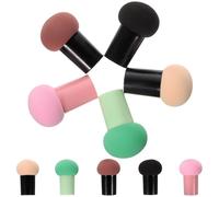 SUPVOX 10pcs Mushroom Makeup Sponge Puff Wet and Dry Use Beauty Tool Multipurpose Cosmetic Applicators for Foundation Blush and Powder with Soft Skin-friendly Material in Mixed Colors