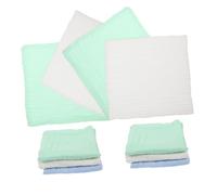 SUPVOX 10pcs Muslin Washcloths Square Towel for Newborn Bath Essentials Soft Cotton Hand Towel for Boy Girl Face Cleaning and Drool Absorption