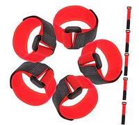 SUPVOX 10pcs Noise Rooster Collars Red Nylon Stop Screaming Neckbands Durable Poultry Neckbands for Quiet Farm Environment