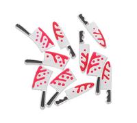 SUPVOX 10pcs Novelty Bloody Cutter Nail Charms for Halloween Nail Decoration Alloy Material with Creative Halloween Elements Design for Home Use