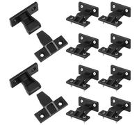 SUPVOX 10pcs Nylon Push Fitting System for Furniture Installation, Right-Angle Solid Construction Panel Connectors, Simple Design Fixing Clips for Cabinet Panels and Trims