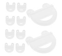SUPVOX 10pcs Pet Cage Accessories Plastic Buckles DIY Cage Clip Pet Fence Clamps Plastic Buckles Fixed Clips Part Chinchilla Accessories Clamp Pp White