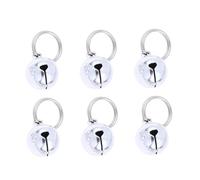 SUPVOX 10pcs Pet Collar Pendants Christmas Bells for Cat Dog Extra Loud Jingling Bells Pet Tracker Metal