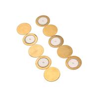 SUPVOX 10pcs Piezo Diaphragm Disc for Acoustic Instruments Resonant Frequency for Guitar and Microphone Pickups Small Elements Leads