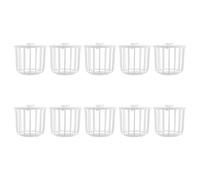 SUPVOX 10pcs Plastic Bird Nest Box for Parrots Finches Canaries Reusable Breeding Hut with Transparent Design Versatile Cage Accessory Supporting Natural Nesting and Parental Care