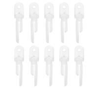 SUPVOX 10pcs Plastic Blind Replacement Rod Hooks Curtain Hook Parts Window Blind Accessories for Home Curtain Rod Repair and Wand Replacement