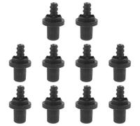 SUPVOX 10pcs Plastic Toilet Brush Replacement Connectors with Threaded Tip for Secure and Stable Connection, Easy Maintenance Brush Handle Adapter for Home Bathroom Accessories