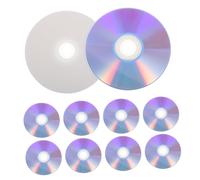 SUPVOX 10pcs Printable Dvd-r Discs High Capacity Writable Media for Video Storage Music Phone Recording Backup Compatible with CD Dvd Burners