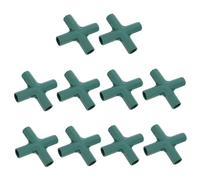 SUPVOX 10pcs PVC Pipe Cross Connector Plastic Tube Coupler for Greenhouse Frame Irrigation Weather-Resistant Garden Fittings for DIY Plant Support and Water Flow Management