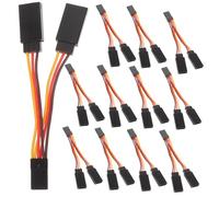 SUPVOX 10pcs Rc Receiver Y Extension Cords Wire Splitters for Rc Cars Planes Helicopters Male to Female Cable Accessories with Sturdy Design and Easy Installation