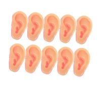 SUPVOX 10pcs Realistic Fake Ear Models Soft Rubber Prank for Halloween April Fool's Day Cosplay Festival Tricky Props for Party Fun and Practical