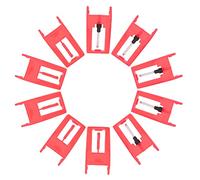 SUPVOX 10pcs Record Player Needle Phonograph Pickup Tools Gramophone Aluminum Plastic Rod Styluses for Turntable Stylus Replacement