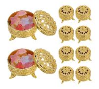 SUPVOX 10pcs Rose Box round Candy Storage Jars Wedding Favor Boxes Candy Party Favors for Wedding