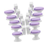 SUPVOX 10pcs Scale Bathroom Furniture Accessories Compact Tiny Closestool for Doll House Creative Role Play and Realistic Bathroom Scenes