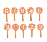 SUPVOX 10PCS Scoreboard Paddles Lightweight Handheld Voting Boards Score Signs for Classroom Events Interactive Audience Engagement with Ergonomic Grip and DIY Color Options