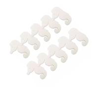 SUPVOX 10pcs Sea Horse Shape Oil Absorbing Sponge High Efficiency Filtering White Sponge for Spas and Jetted Tubs Multi-Purpose