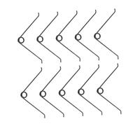 SUPVOX 10Pcs Shape Stainless Steel Garden Pruner Springs Replacement for Shears Clippers Gardening Secateurs Lever Spring Accessories Durable and Easy to Install