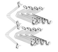 SUPVOX 10Pcs Shaped Kayak Paddle Spring Clips Lightweight Tent Buckle Snap Clips for DIY Compression Spring Tubes Hollow Pole Locking Tool for Camping and Outdoor Use