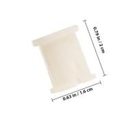 SUPVOX 10pcs Small Caster Stem Sleeves for Office Chair Wheels, Swivel Caster Socket Inserts with Mounting Fit, Replacement Furniture Insert Sleeves for Computer and Executive Chairs