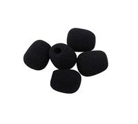 SUPVOX 10pcs Small Foam Mic Windshield Covers for Lavalier Lapel Microphone Black Noise Reduction Windscreens for Wireless Mics Headsets and Gaming Headphones Inner