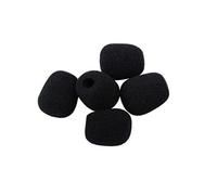 SUPVOX 10pcs Small Microphone Windscreen Covers Windshield Mic Foam Pop Filter Black for Lavalier Lapel Mic Wind Protection Suitable for Recording Studios