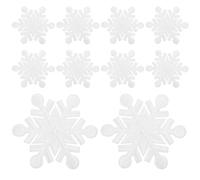 SUPVOX 10pcs Snowflake Clothes Patches Diycloth Patchfor Winter Window Christmas Decorations Creative Snowflake Cloth Stickers