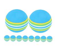 SUPVOX 10pcs Soft Colored Eva Golf Balls for Indoor Practice Durable Pet Friendly Mini Golf Training Balls Vibrant Multi Color for Fun Play and Skill Improvement