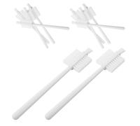SUPVOX 10pcs Soy Milk Maker Cleaning Brush Set, Nylon Small Cup and Bottle Cleaner Brushes for Coffee Pots, Espresso Machines, and Juicer Tubes, White