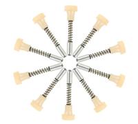 SUPVOX 10Pcs Spring Latch Rods Door Latch Hardware for Wooden Metal Doors Convenient Pigeon Cage Switch Quick Installation for Cabinets Gates