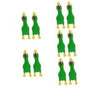 SUPVOX 10pcs Squeaky Dog Chew Toy Funny Puppy Teething Plaything and Safe for Dogs Interactive Cartoon Chicken Design