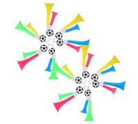 SUPVOX 10pcs Stadium Air Horns Loud Noise Maker Trumpet Cheering Props for Football Events Sports Fans Party Celebrations