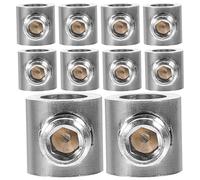 SUPVOX 10pcs Stainless Steel Cable Clip Clamp Wire Rope Clips Quick Installation Mini Cable Clamps Set for Picture Hanging and Light Fixtures with Long Lasting Performance