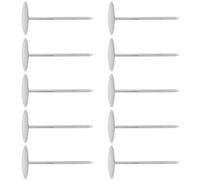 SUPVOX 10pcs Stainless Steel Fondant Cake Flower Nails Set 3cm Small Diameter Cake Decorating Tools for Baking and Dessert Flower Nail DIY Professional Accessories for Home and Bakery