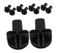 SUPVOX 10pcs Sturdy Plastic Buckles and Wheels for Cat Cages Connectors for DIY Wire Storage Units and Closet Organizers Easy Setup and Enhanced Flexibility